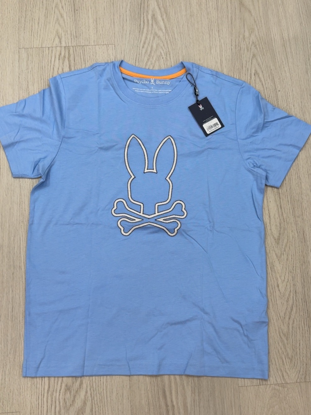 Psycho Bunny Light Blue Logo Short Sleeve Tee
